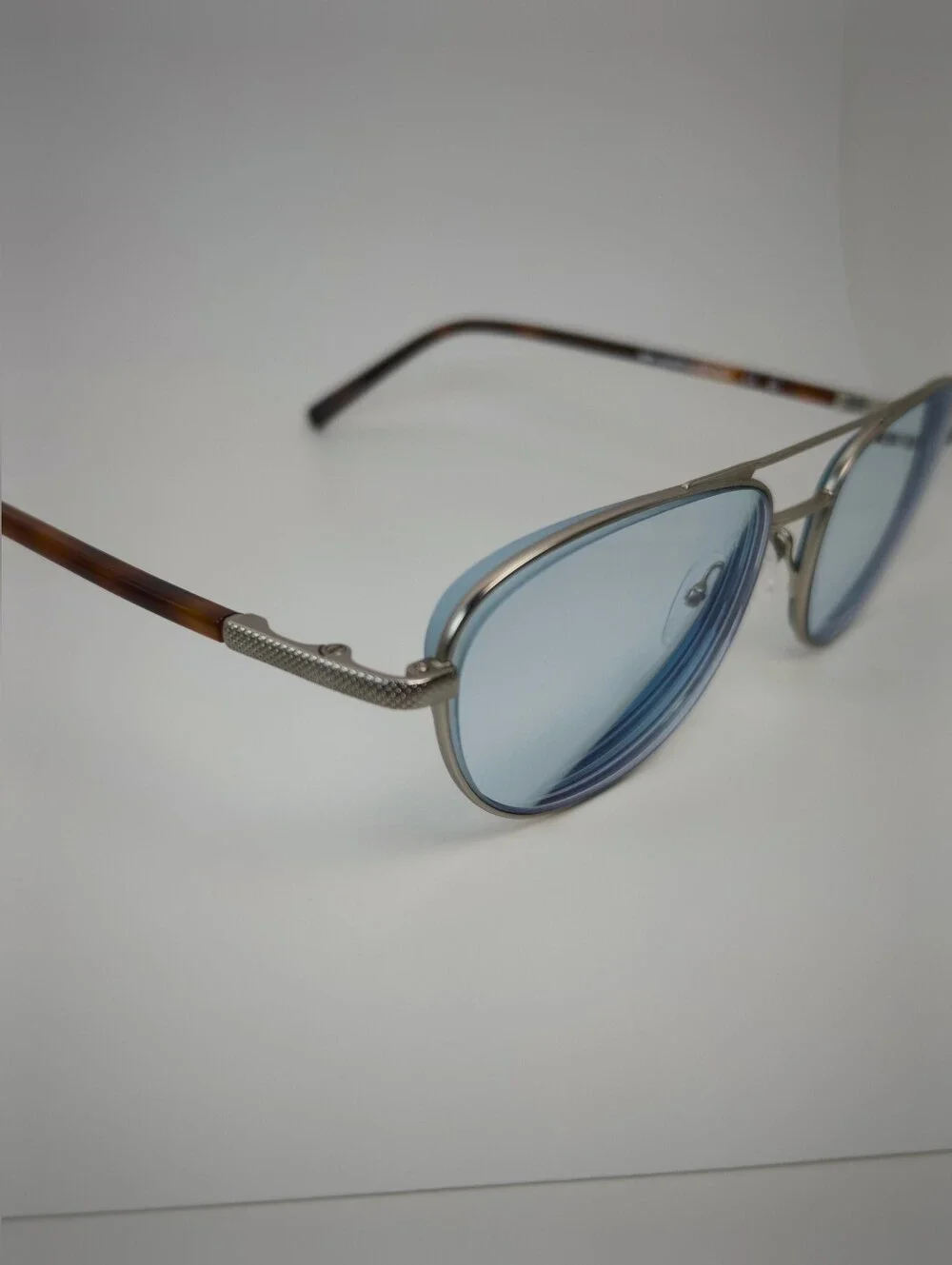 Vic. Small Brushed Silver Aviator. Double Bar Strength. Smaller Size.N